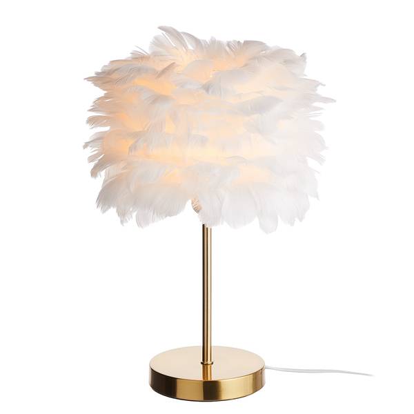 Lampada da tavolo FIORELLA Piume Metallo, piume - 1 punto luce