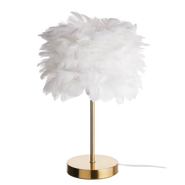 Lampada da tavolo FIORELLA Piume Metallo, piume - 1 punto luce