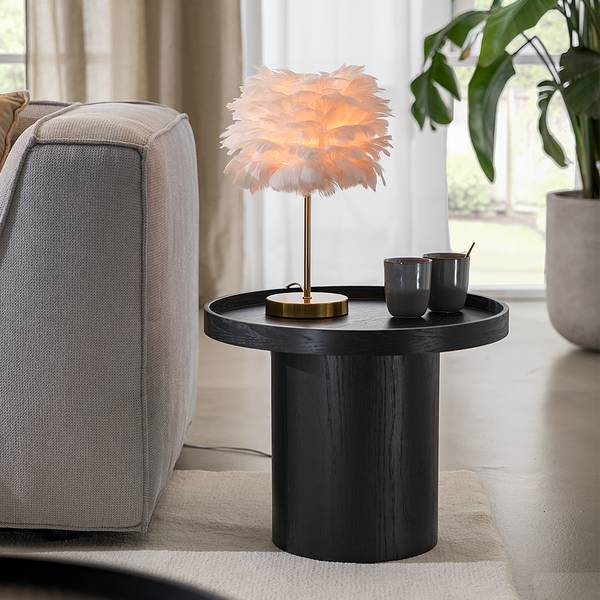 Lampada da tavolo FIORELLA Piume Metallo, piume - 1 punto luce