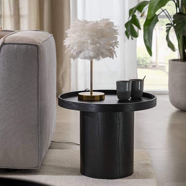 Lampada da tavolo FIORELLA Piume Metallo, piume - 1 punto luce