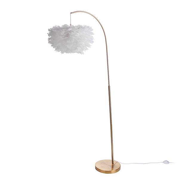 Staande lamp FIORELLA veren metaal, veren - 1 lichtbron