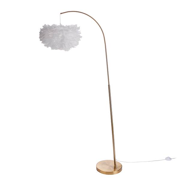 Staande lamp FIORELLA veren metaal, veren - 1 lichtbron