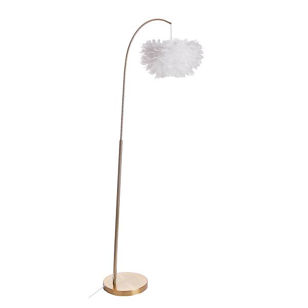 Staande lamp FIORELLA veren metaal, veren - 1 lichtbron