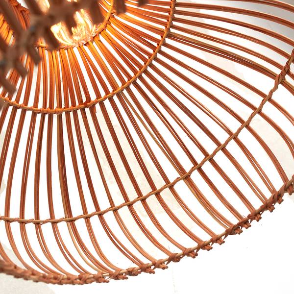 Lampada a sospensione Kalahari Rattan - Marrone - 1 punto luce