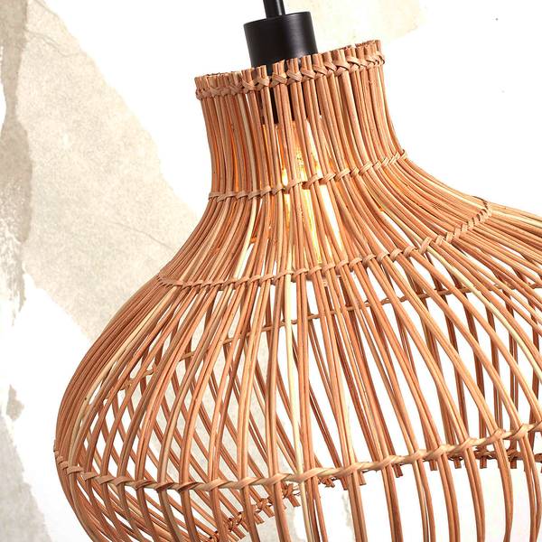 Lampada a sospensione Kalahari Rattan - Marrone - 1 punto luce