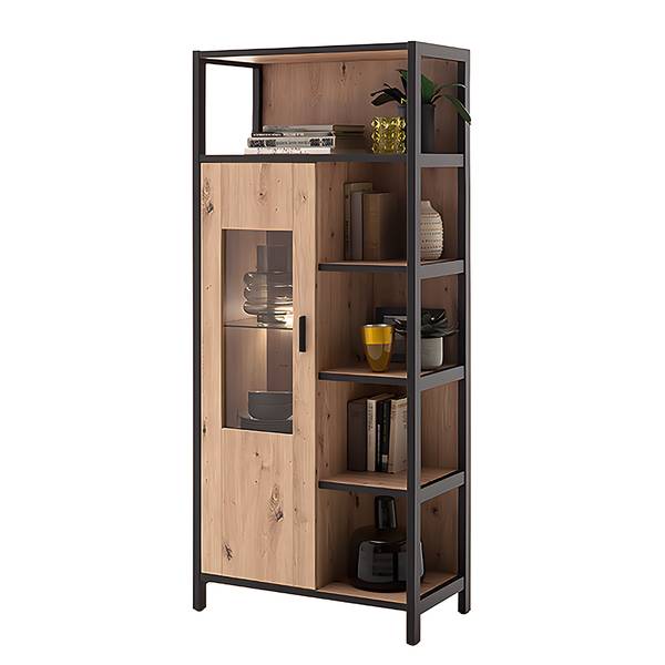Schrank Simaya Balkeneiche Dekor / Anthrazit