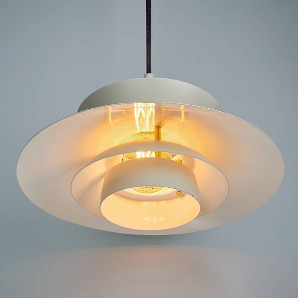 Hängeleuchte SINGAPUR Eisen - 1-flammig - Beige