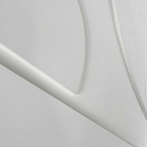 Tableau déco Relief Saturn Cadre en MDF - 70 x 100 cm - Blanc