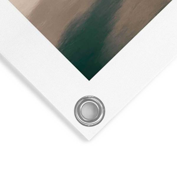 Outdoor-Poster Bergsee PVC - Beige - 60 x 80 cm