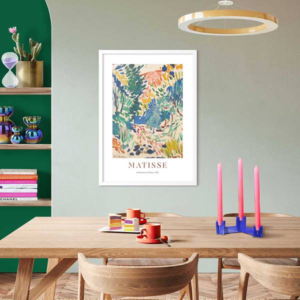 Gerahmtes Bild Matisse Landscape Multicolor - 50 x 70 cm