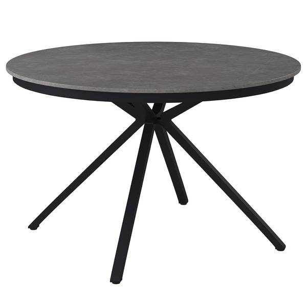 Esstisch Arlo Aluminium / Steinzeug - Grau