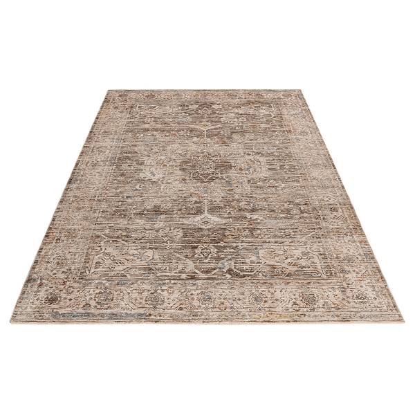 Kurzflorteppich My Everest Typ K Flachgewebe - Kaffee - 80 x 150 cm