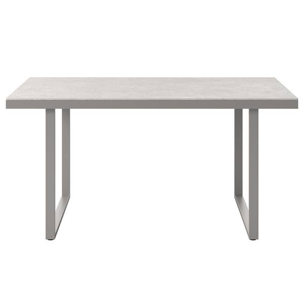 Dining-Loungeset Kalinda 5-teilig Aluminium / Polyester - Hellgrau
