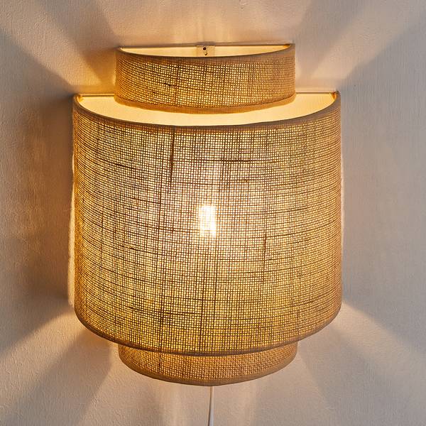 Lampada da parete Raw Linen Rattan - 1 punto luce