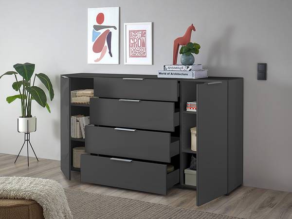 Enfilade Myora 180 cm Anthracite