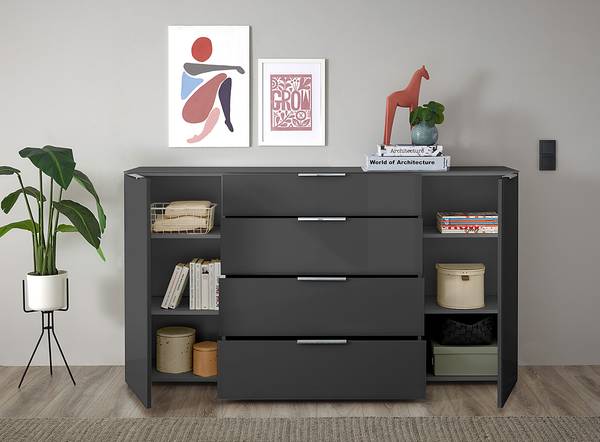 Enfilade Myora 180 cm Anthracite