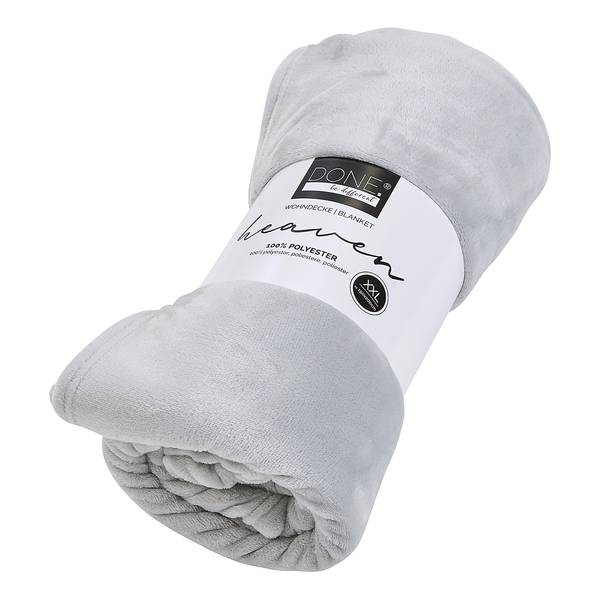Coperta Heaven Poliestere - 150 x 200 cm - Argento