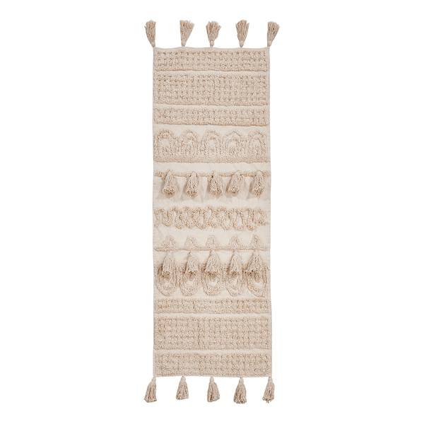Chemin de table Iridia Coton - Crème - 40 x 120 cm
