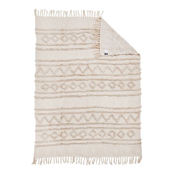 Coperta Tamani Cotone - Beige - 130 x 170 cm