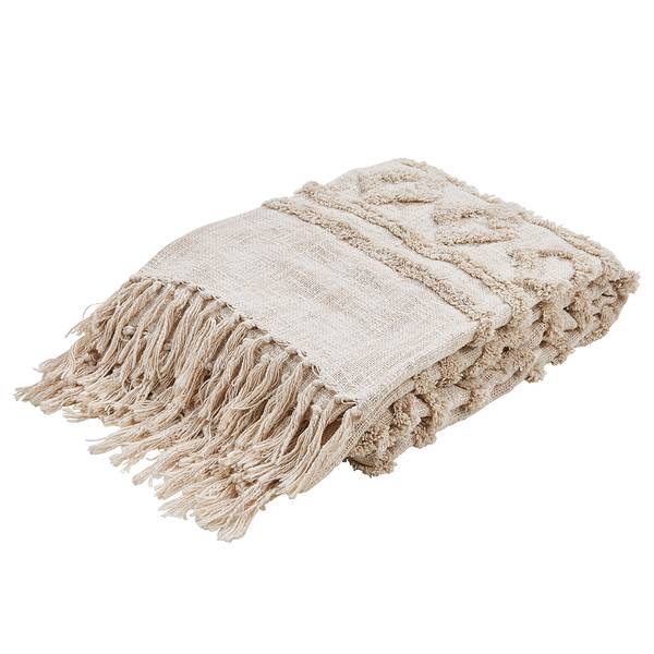 Coperta Tamani Cotone - Beige - 130 x 170 cm