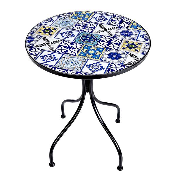 Tavolo bistro PALAZZO Ceramica / Ferro - Colorato