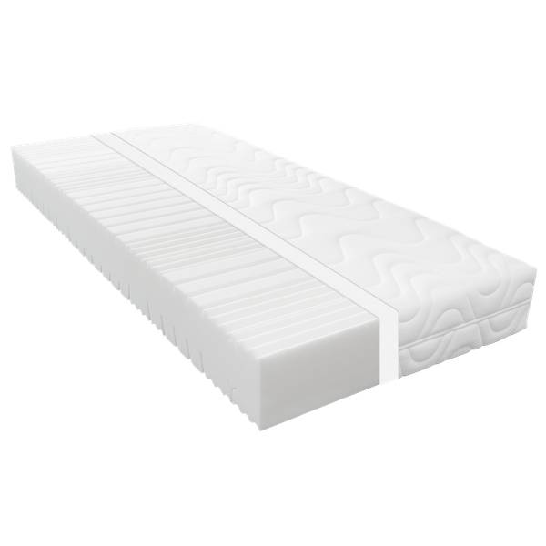 7-zones koudschuimmatras DuoStar KS wit - 80 x 200 cm - omkeerbaar H3/H4