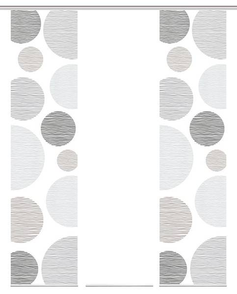 Schiebevorhang Cirque Polyester - 60 x 245 cm - Steingrau