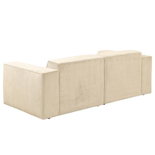 2-Sitzer Sofa Mandrio Cordstoff Zuri: Creme