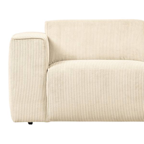 2-Sitzer Sofa Mandrio Cordstoff Zuri: Creme