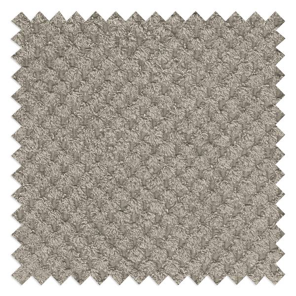 Fauteuil Marson Tissu, microfibre - Tissu structuré Vilja: Taupe - Avec repose-pieds