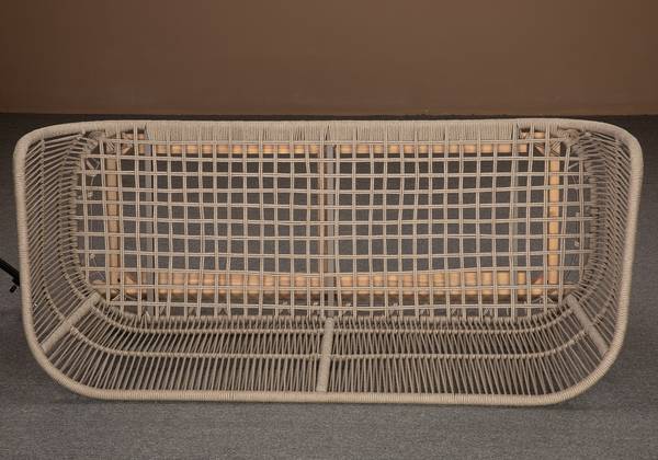 Loungeset Lysandra 4-teilig Akazie massiv / Polyester - Braun / Beige