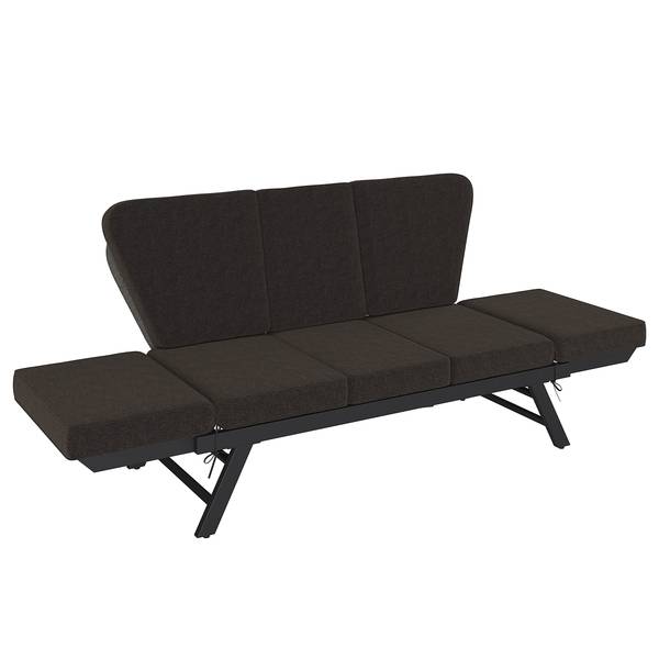 Loungesofa Solene Stahl / Webstoff - Anthrazit