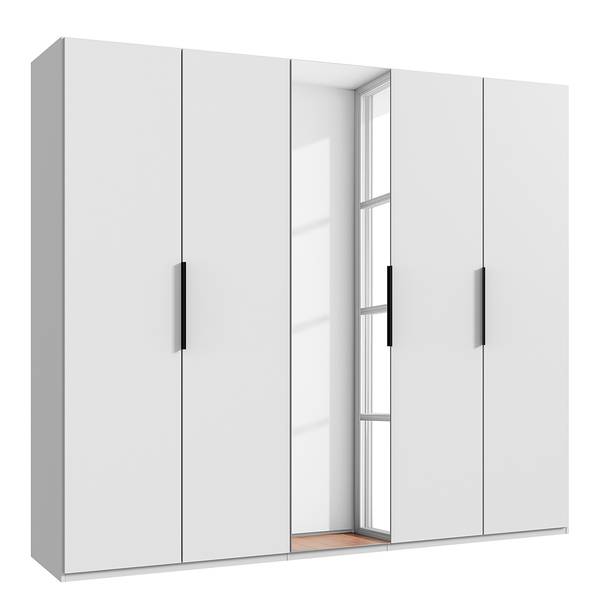 Armoire portes battantes Level36 216cm B Blanc - Largeur : 250 cm - Avec portes miroir