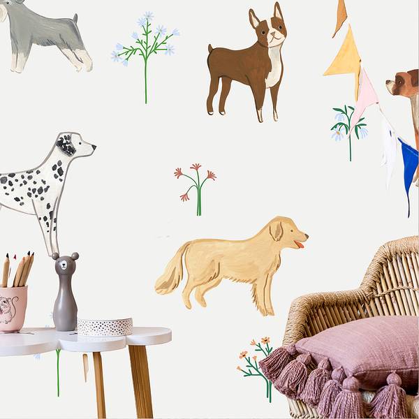 Vlies Fototapete Doggies 400 x 280 cm