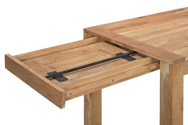 Ausziehbarer Massivholzesstisch SEPAR Ausziehbar - Akazie - 140 x 80 cm