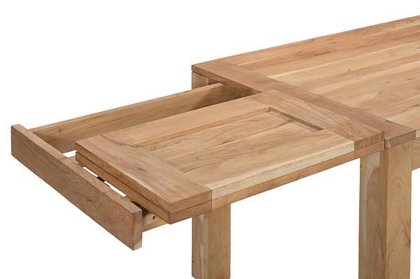 Ausziehbarer Massivholzesstisch SEPAR Ausziehbar - Akazie - 140 x 80 cm