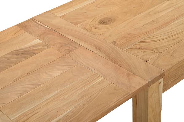 Ausziehbarer Massivholzesstisch SEPAR Ausziehbar - Akazie - 140 x 80 cm