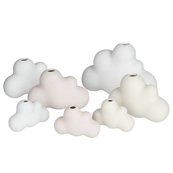 vaas CLOUDY Cloud steengoed - wit