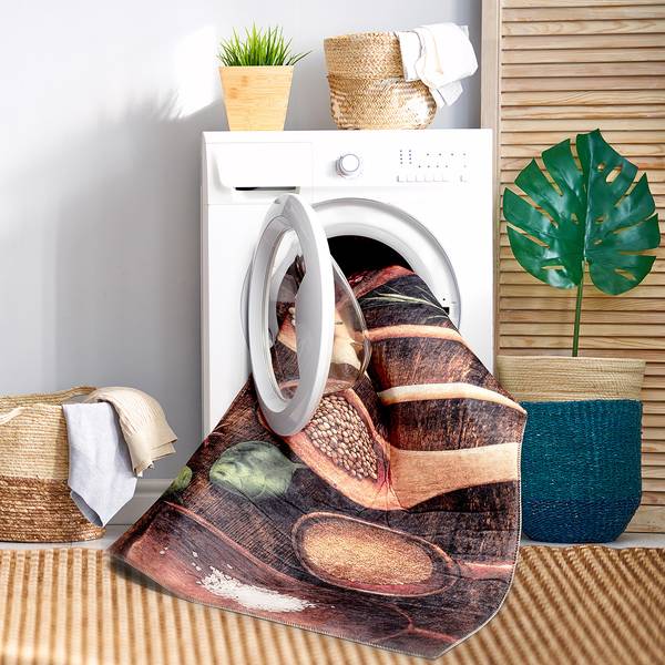 Tappeto a pelo corto Caimas 3060 spezie Poliestere - Multicolore - 120 x 170 cm