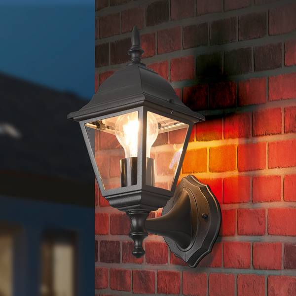 Wandleuchte Livenza Typ A Aluminiumguss - Schwarz