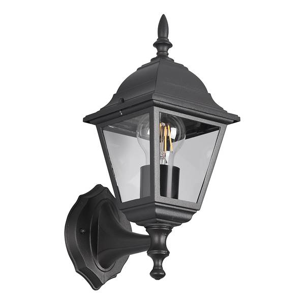 Wandleuchte Livenza Typ A Aluminiumguss - Schwarz