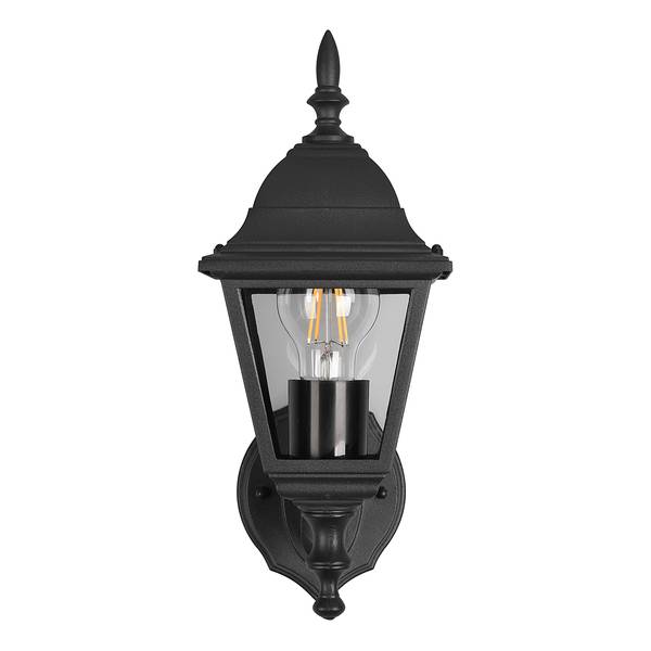 Wandleuchte Livenza Typ A Aluminiumguss - Schwarz