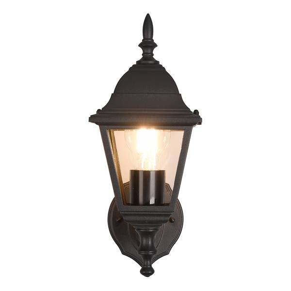 Wandleuchte Livenza Typ A Aluminiumguss - Schwarz