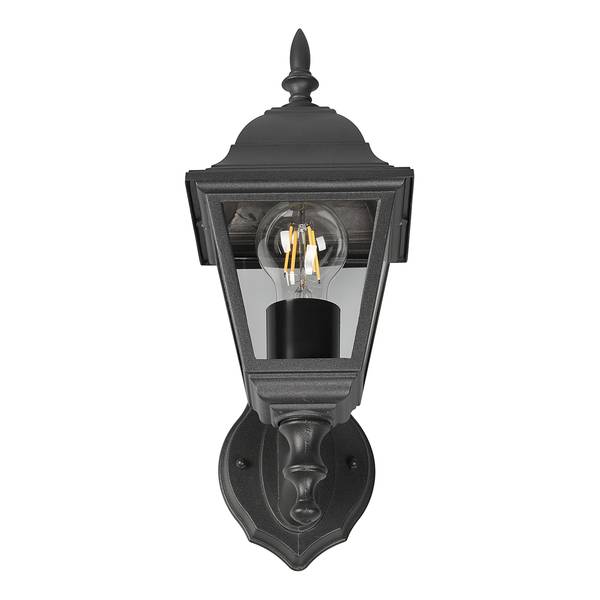 Wandleuchte Livenza Typ A Aluminiumguss - Schwarz