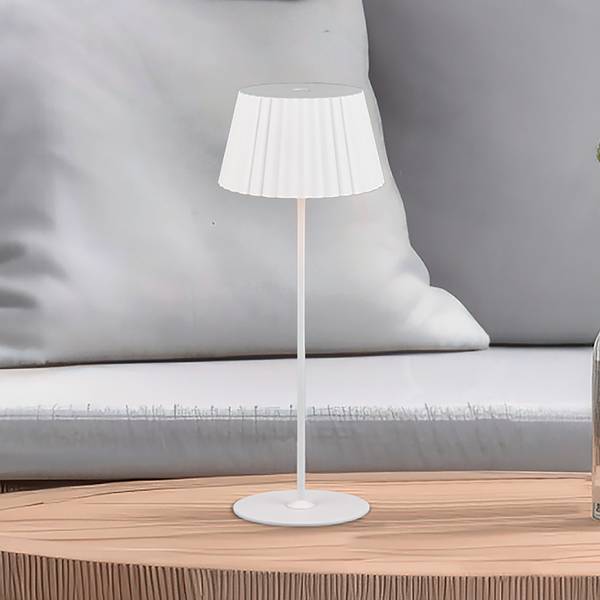 Wegeleuchte Suarez Stahl - Weiß - Höhe: 39 cm