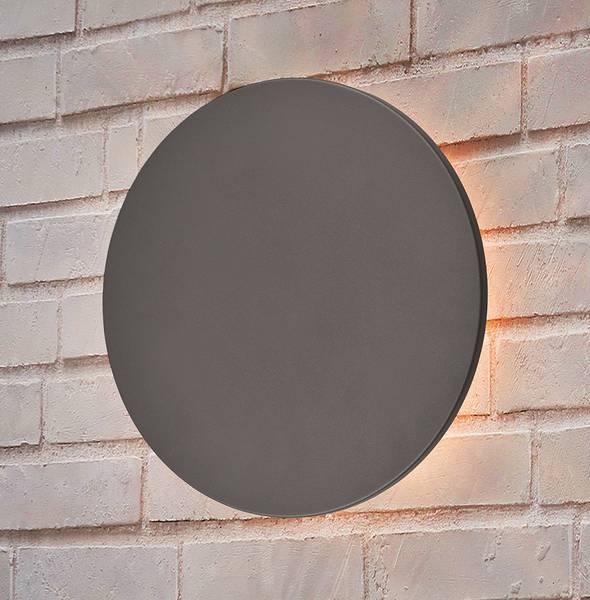 Wandleuchte Belly Aluminiumguss - Anthrazit