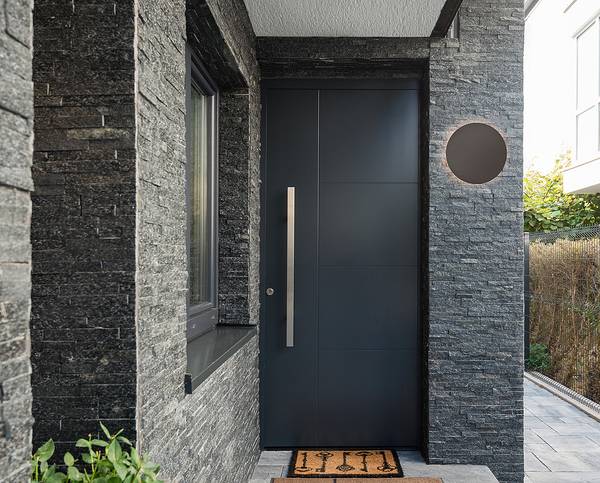 Wandleuchte Belly Aluminiumguss - Anthrazit