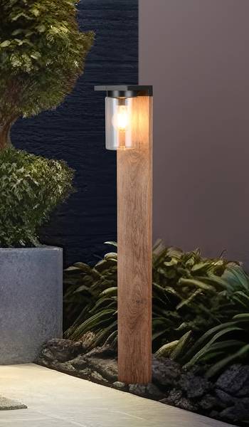 Wegeleuchte Ardila Aluminiumguss - Schwarz / Beige