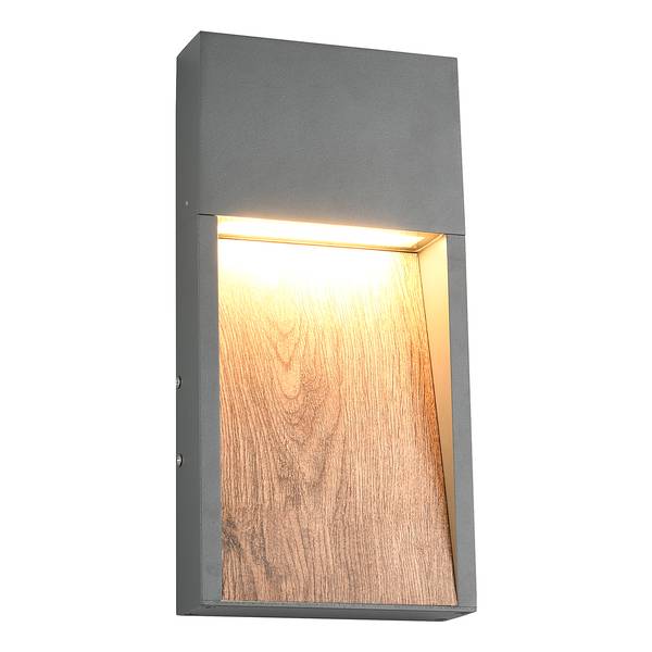 Wandleuchte Salmon Typ A Aluminiumguss - Grau / Beige