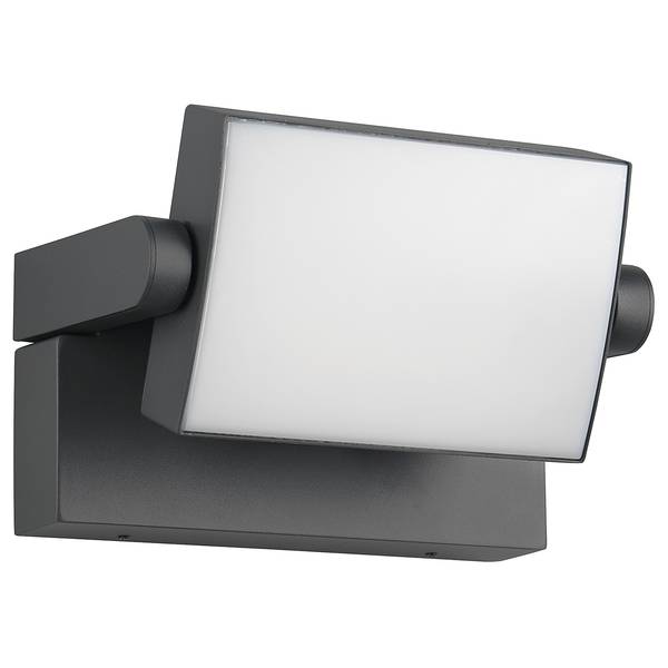 Wandleuchte Kansas Typ A Aluminiumguss / Polycarbonat - Anthrazit